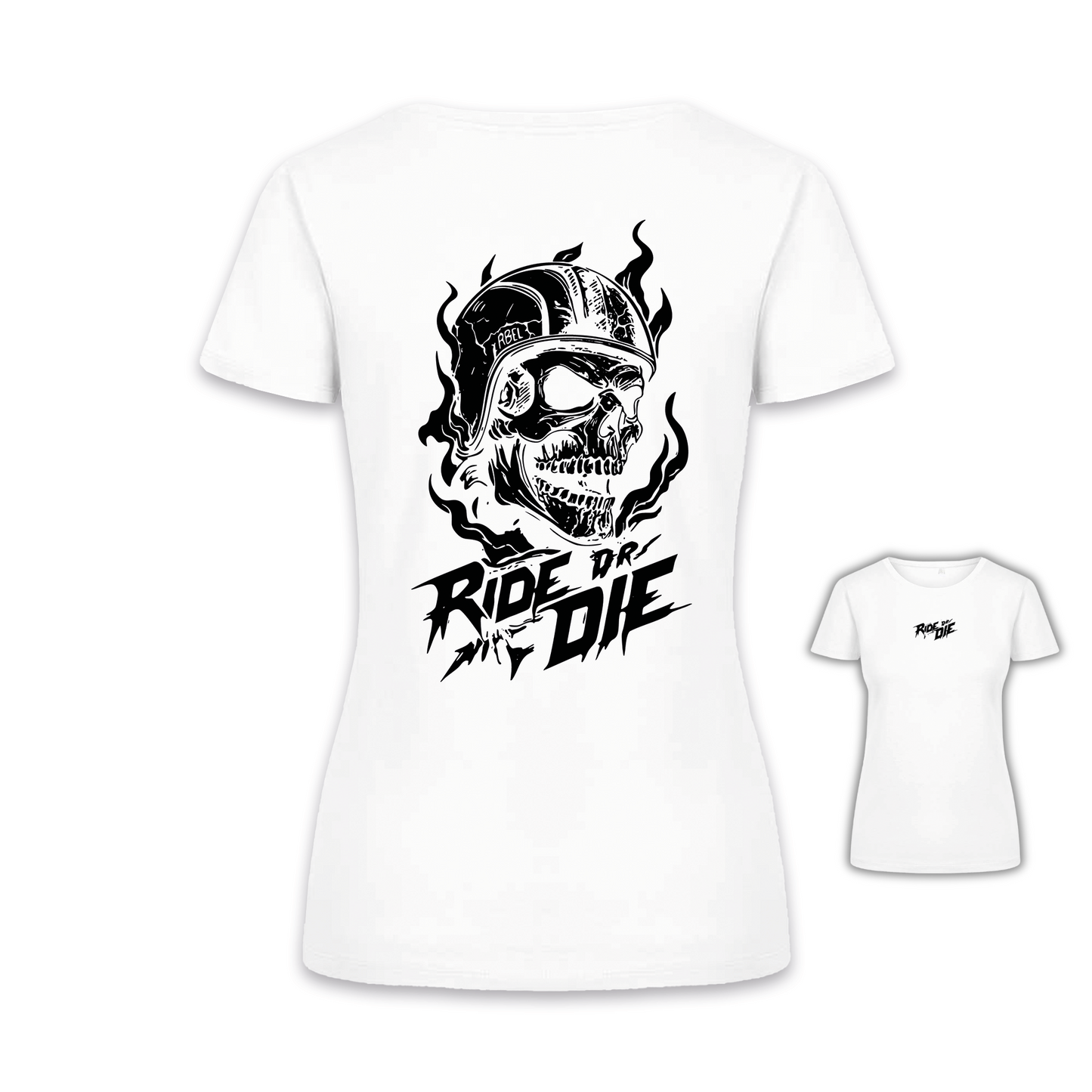 Ride Or Die - Weiß/Schwarz Frauen Shirt