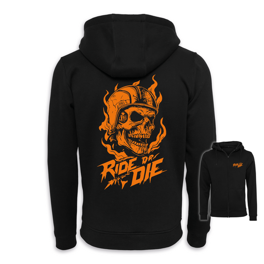 Ride Or Die - Schwarz/Orange Zipper