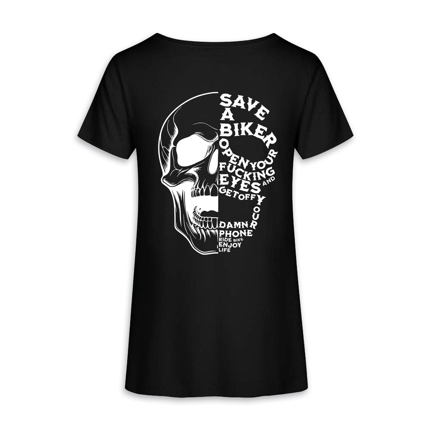 Save A Biker - Schwarz Frauen Shirt