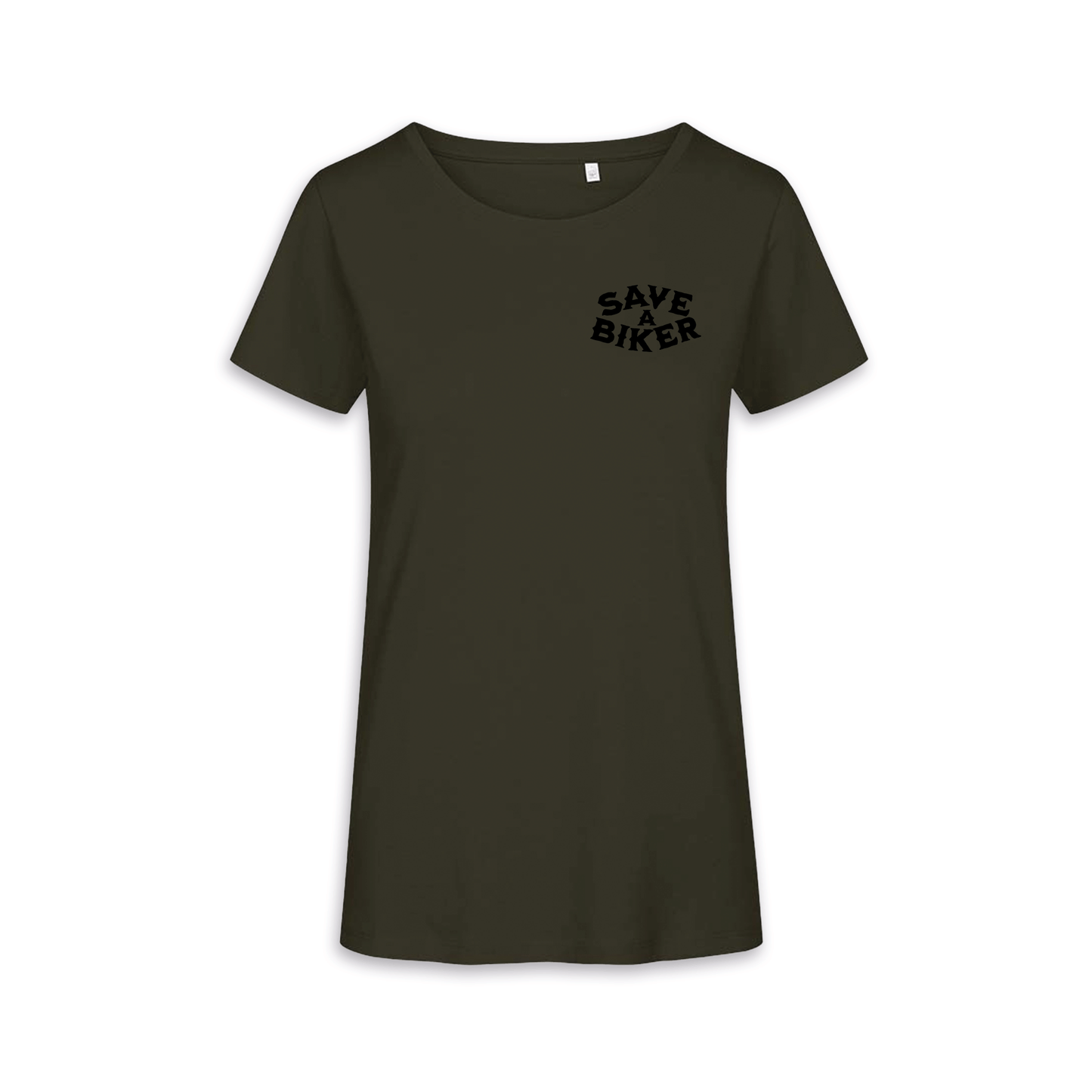 Save A Biker - Khaki/Schwarz Frauen Shirt