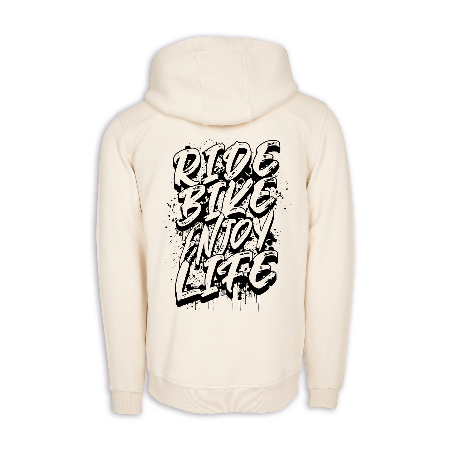 Ride Bike Enjoy Life Graffiti - Sand Regular Hoodie