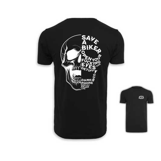 Save A Biker - Schwarz Männer Shirt