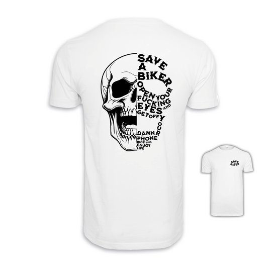 Save A Biker - Weiß Männer Shirt