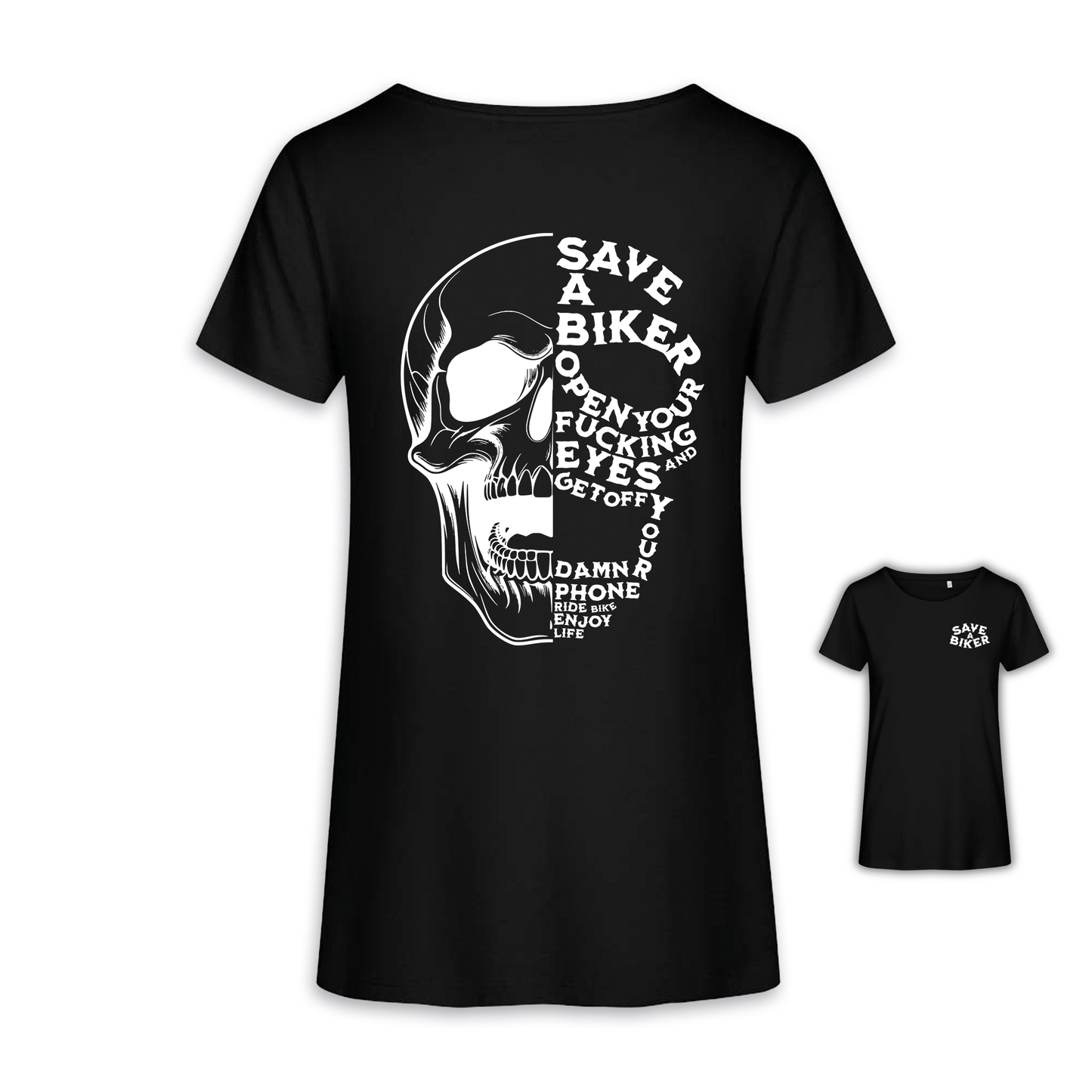 Save A Biker - Schwarz Frauen Shirt