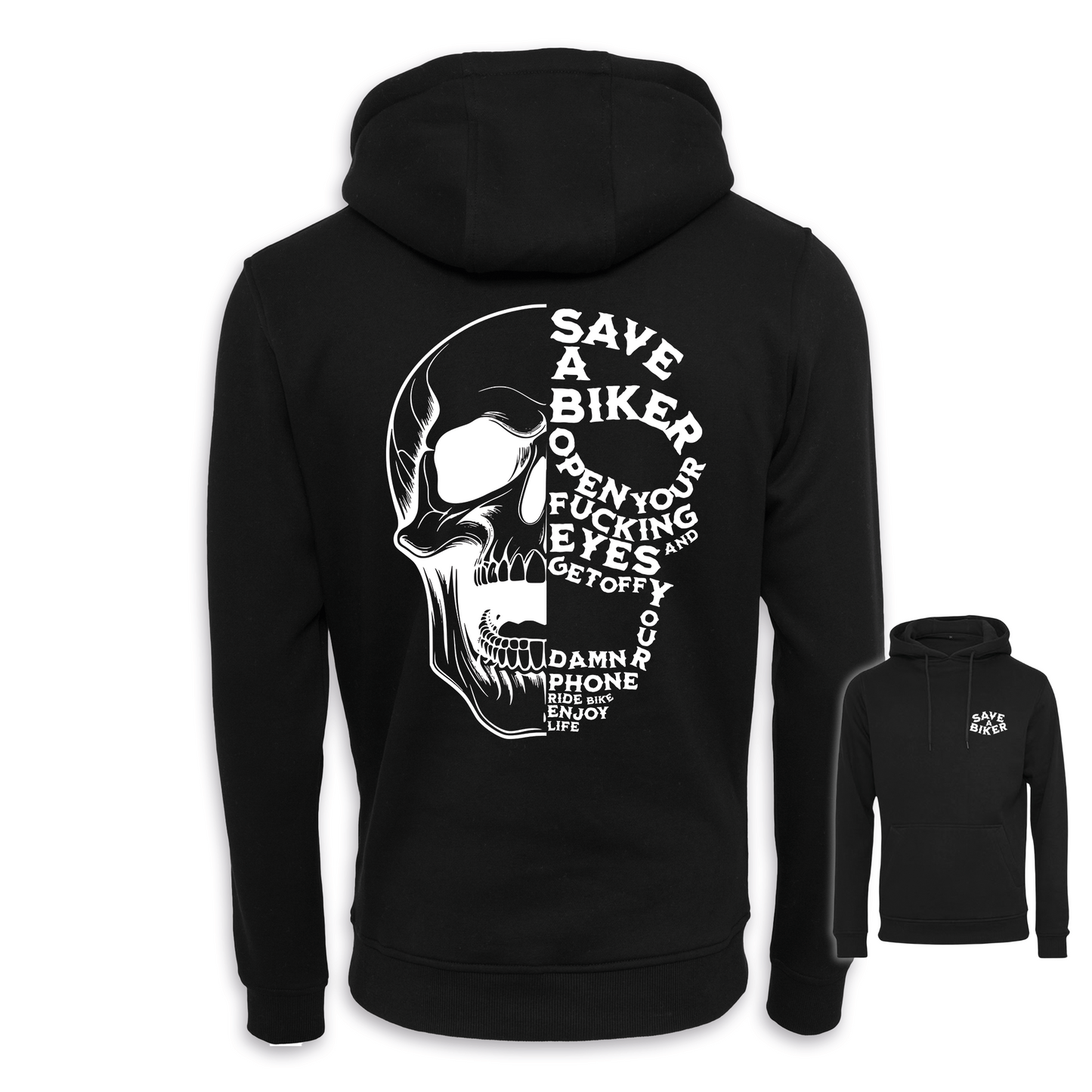 Save A Biker - Schwarz Regular Hoodie