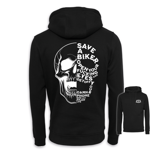 Save A Biker - Schwarz Regular Hoodie