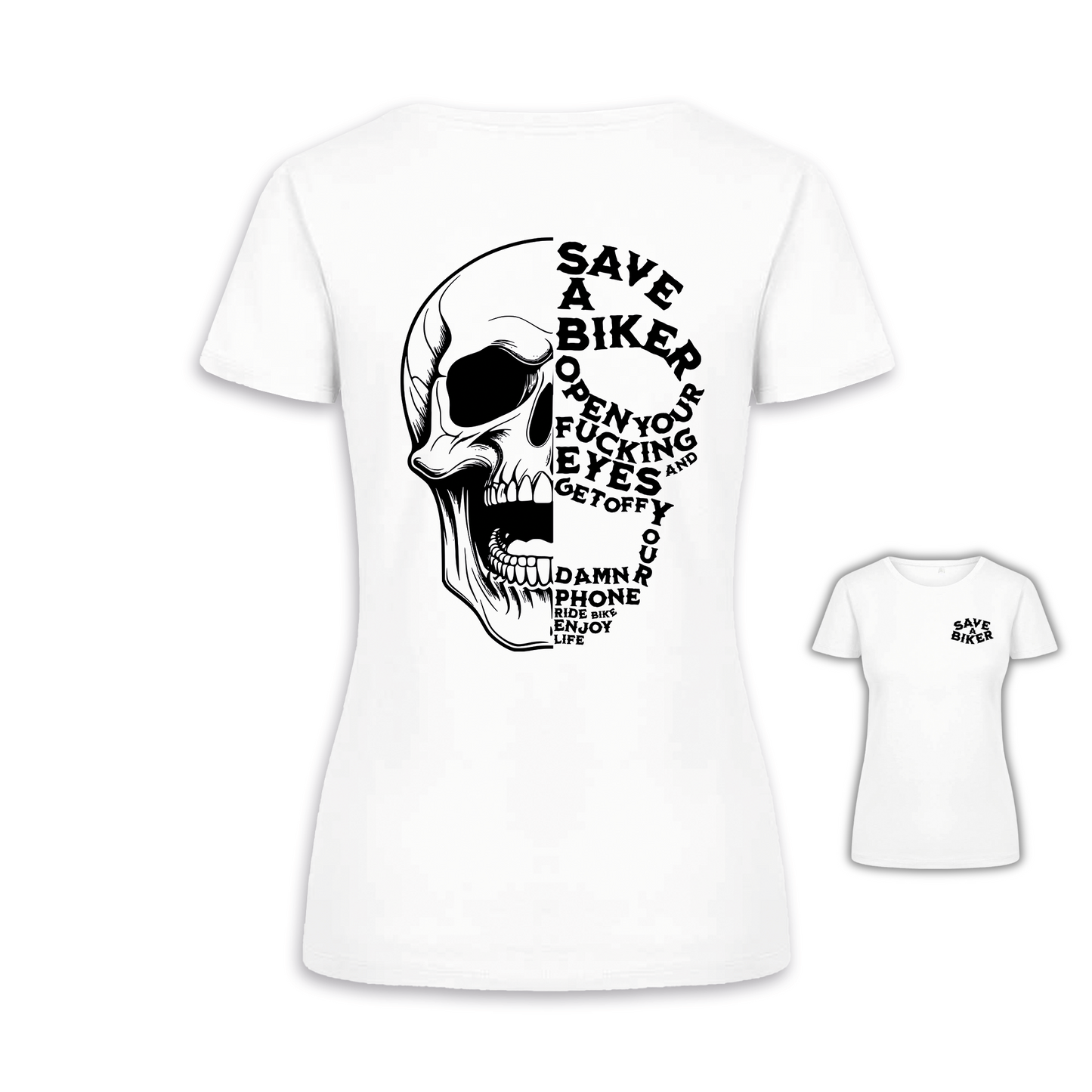 Save A Biker - Weiß Frauen Shirt