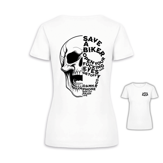 Save A Biker - Weiß Frauen Shirt