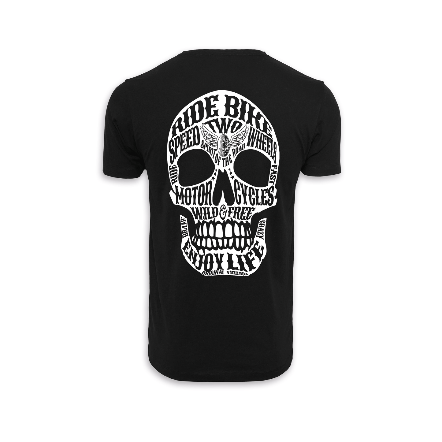 Wild & Free - Schwarz/Weiß Männer Shirt