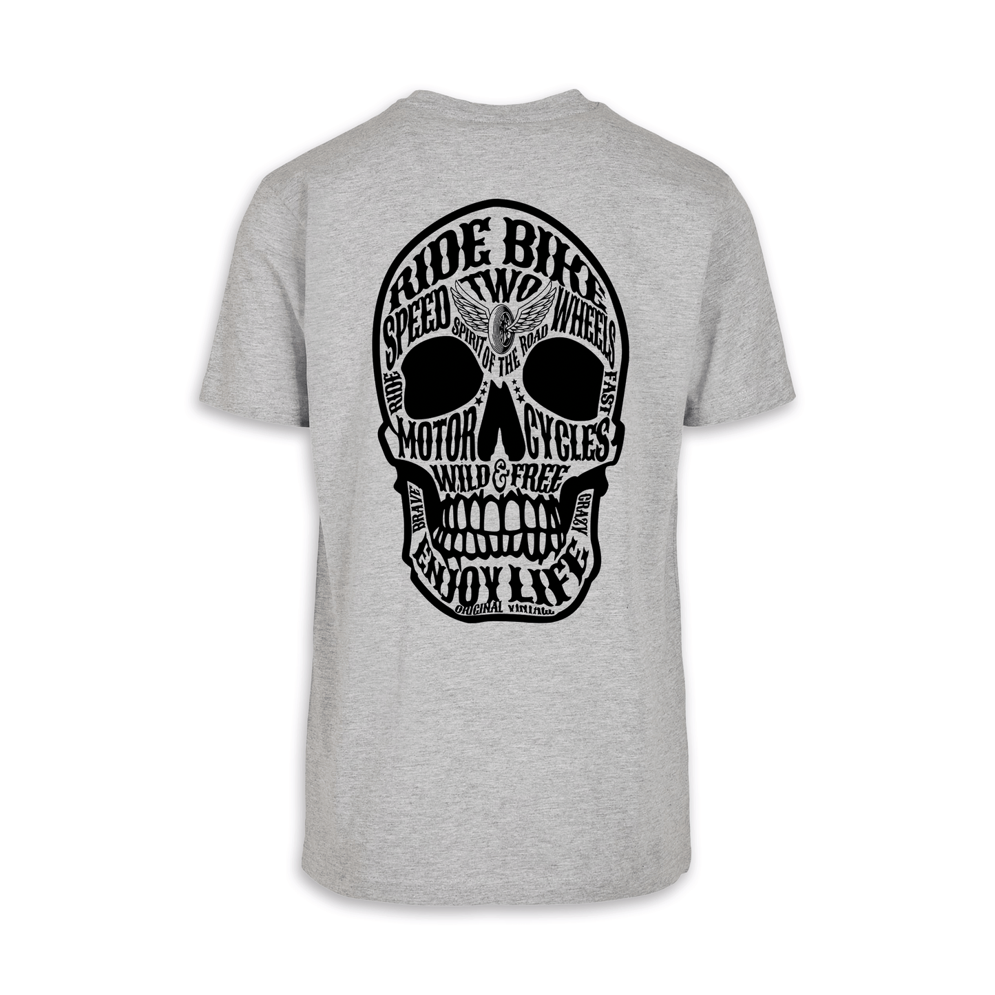 Wild & Free - Grau/Schwarz Männer Shirt