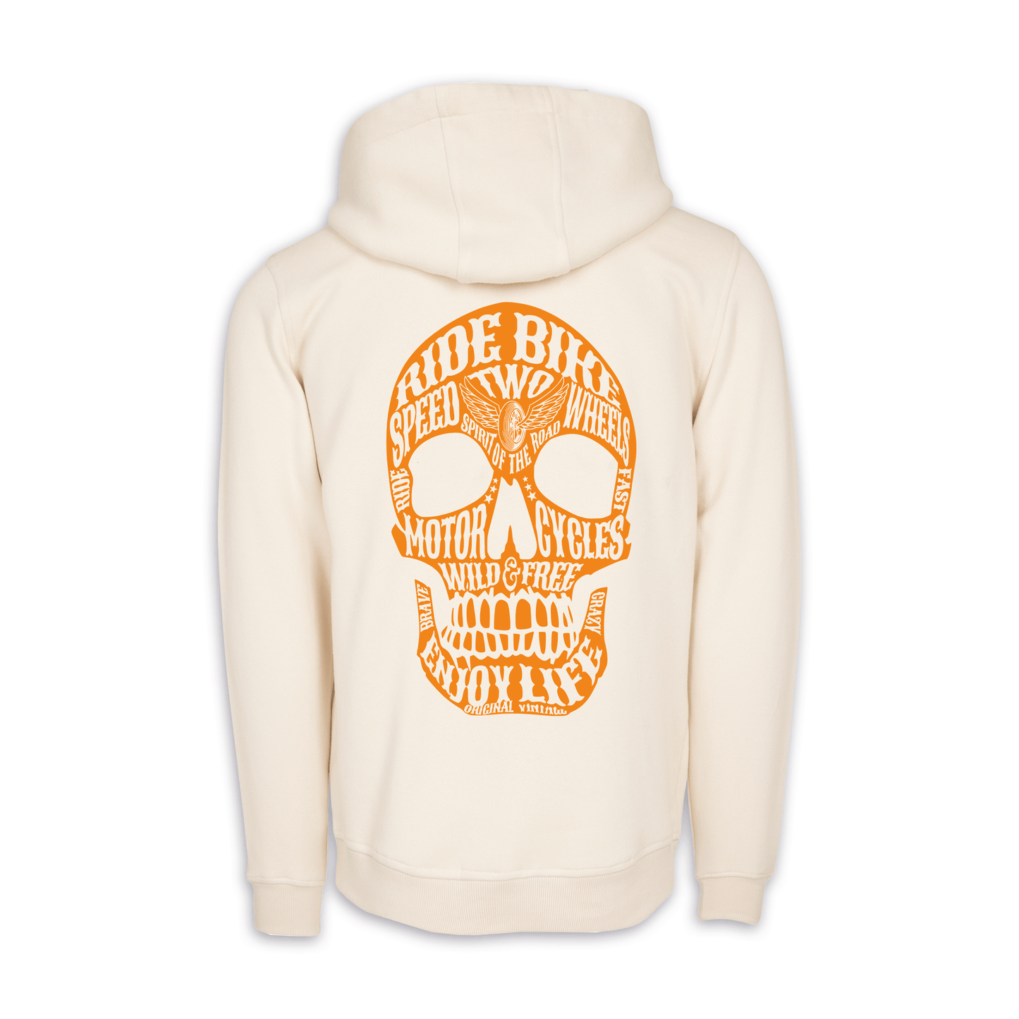 Wild & Free - Sand/Orange Regular Hoodie