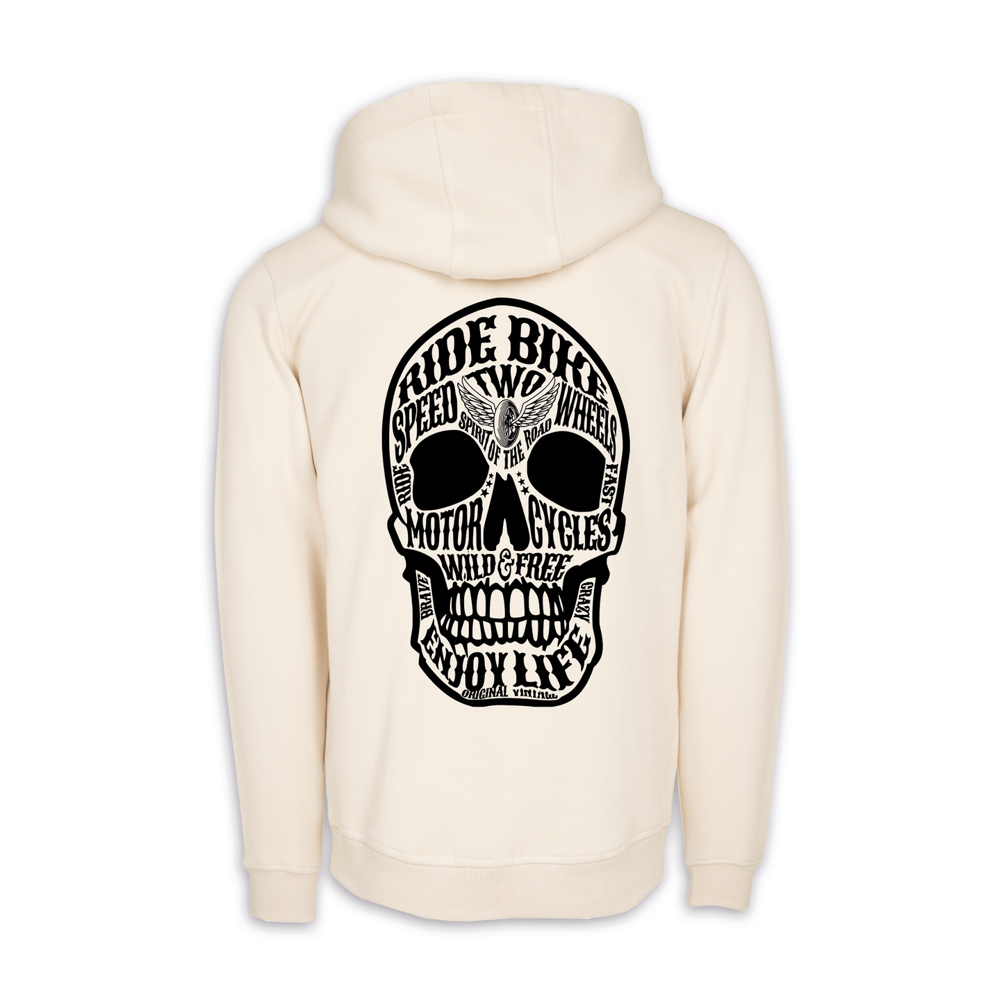 Wild & Free - Sand/Schwarz Regular Hoodie
