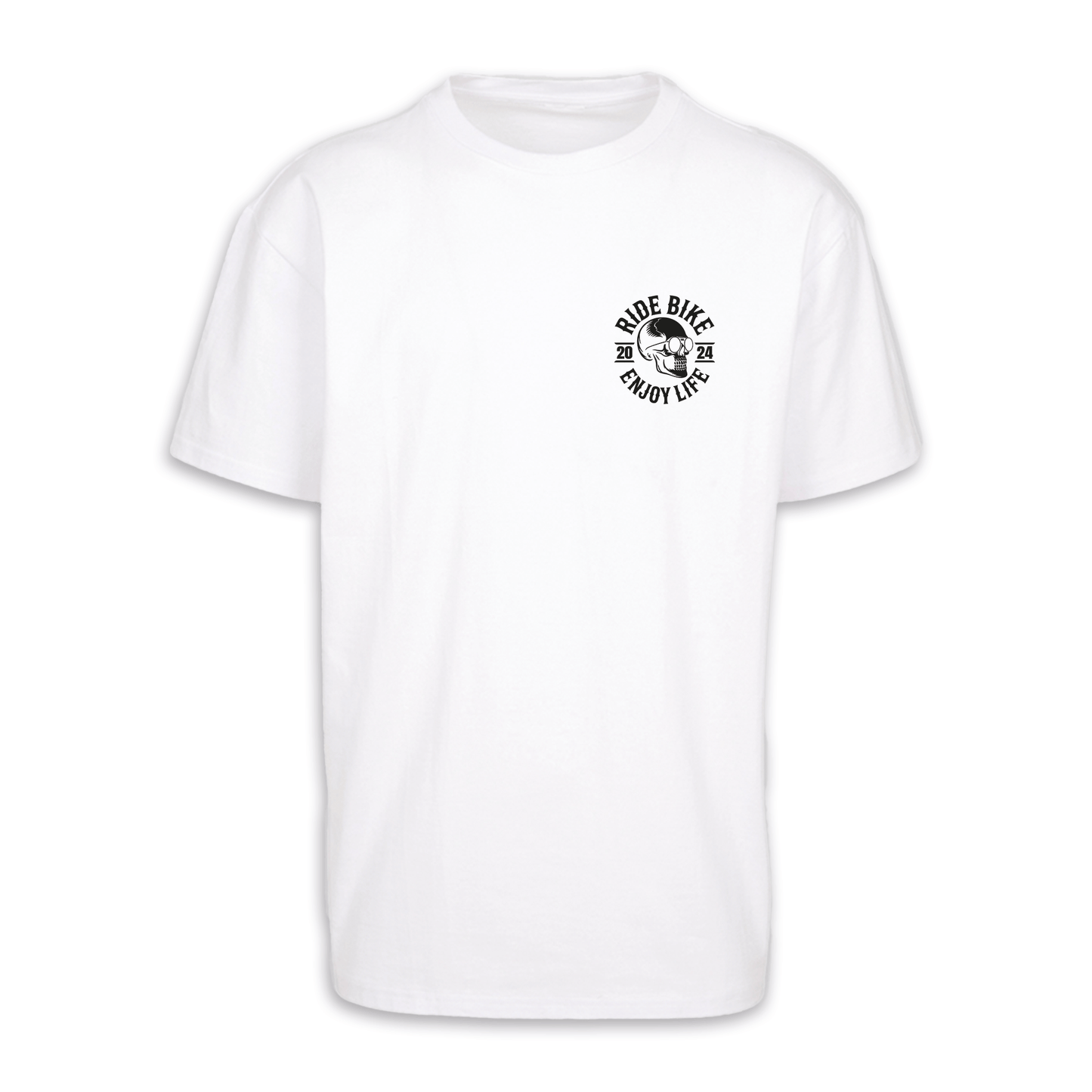 It‘s Fucking Time To Ride - Weiß Oversize Shirt