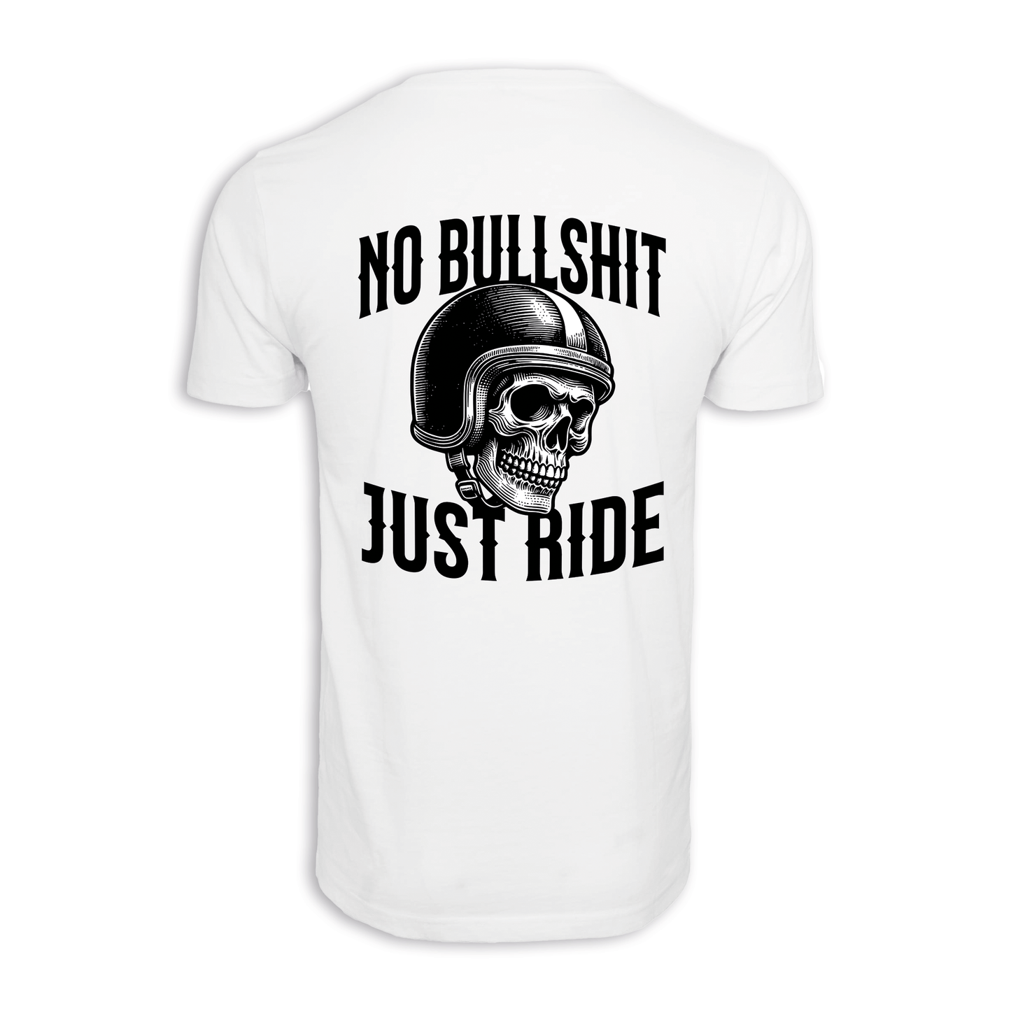 No Bullshit - Weiß Männer Shirt