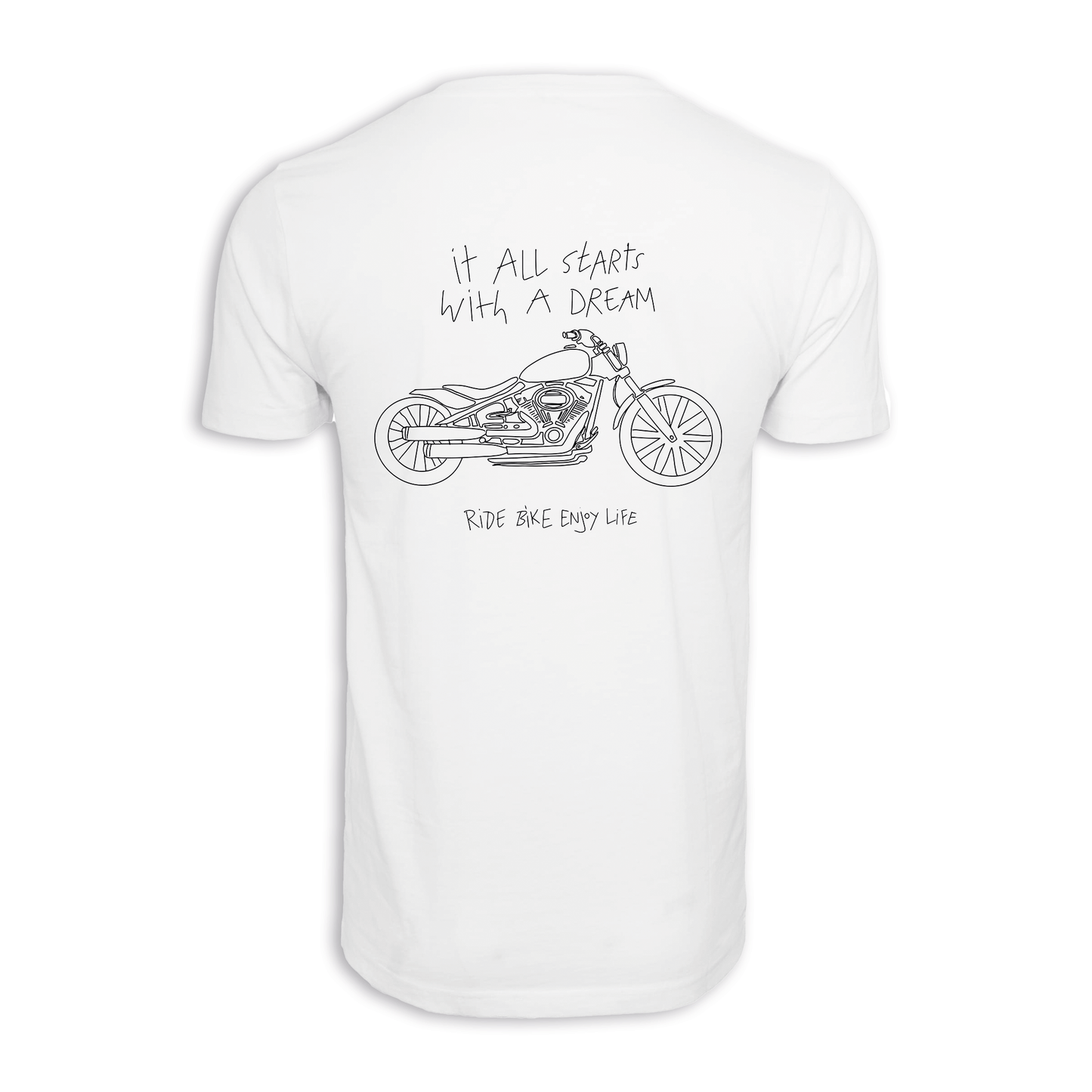 It All Starts With A Dream - Weiß Männer Shirt