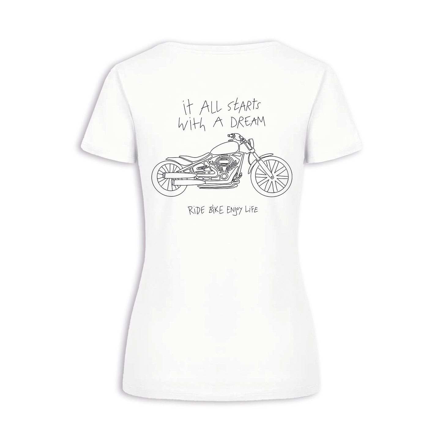 It All Starts With A Dream - Weiß Frauen Shirt