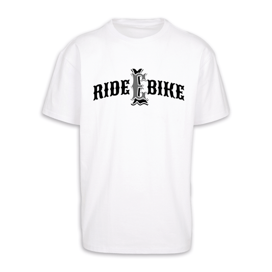 RIDE BIKE EL - Weiß Oversize Shirt