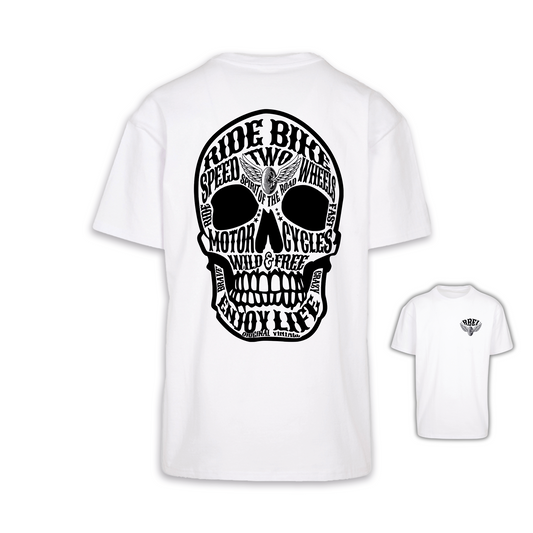 Wild & Free - Weiß Oversize Shirt