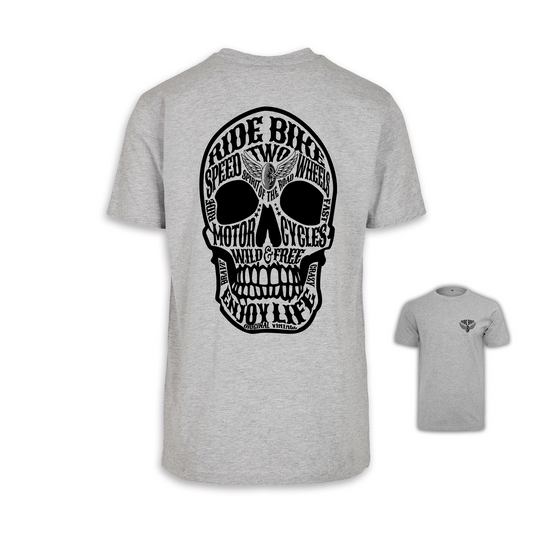 Wild & Free - Grau/Schwarz Männer Shirt