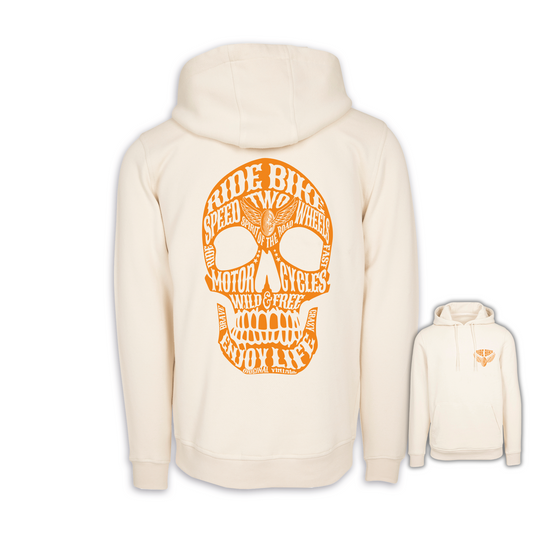 Wild & Free - Sand/Orange Regular Hoodie