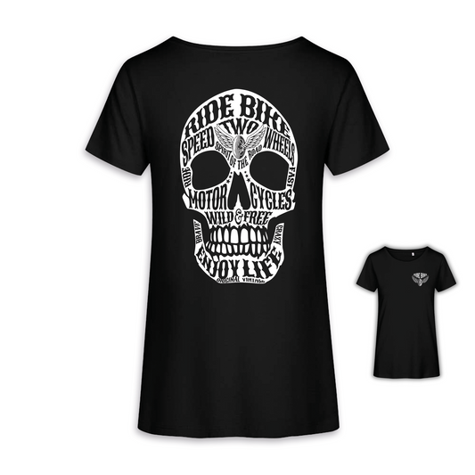 Wild & Free - Schwarz Frauen Shirt