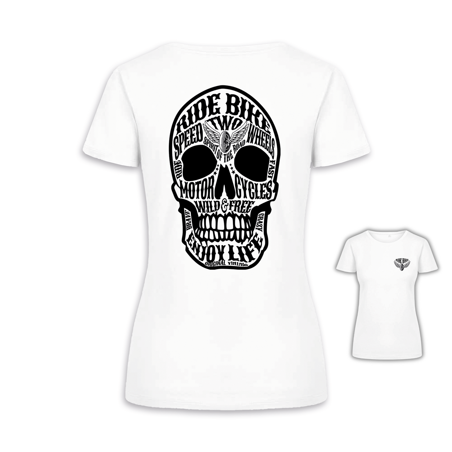 Wild & Free - Weiß Frauen Shirt