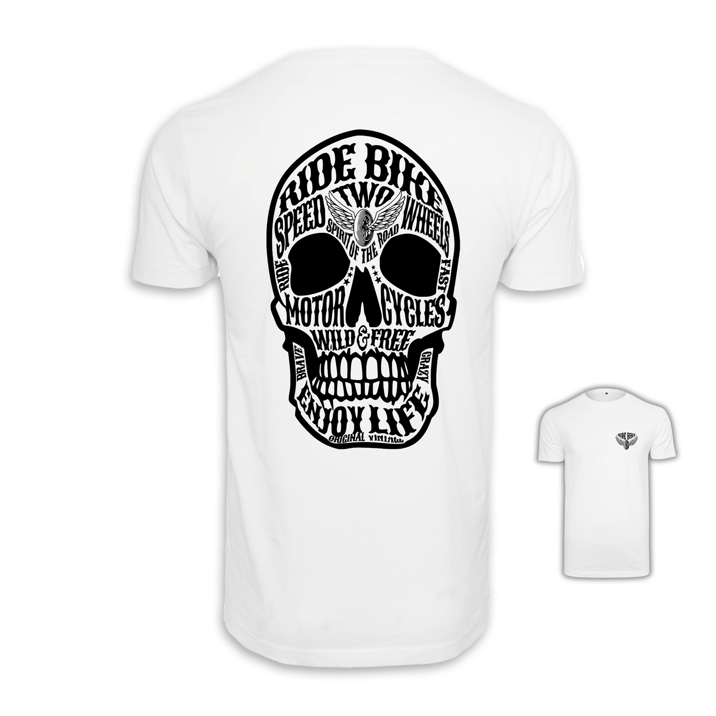 Wild & Free - Weiß Männer Shirt