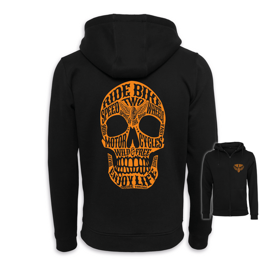 Wild & Free - Schwarz/Orange Zipper